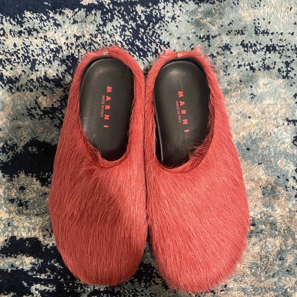 Pink size 35 gently worn Marni slides
